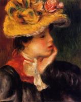 Renoir, Pierre Auguste - Head of a Young Woman, Yellow Hat